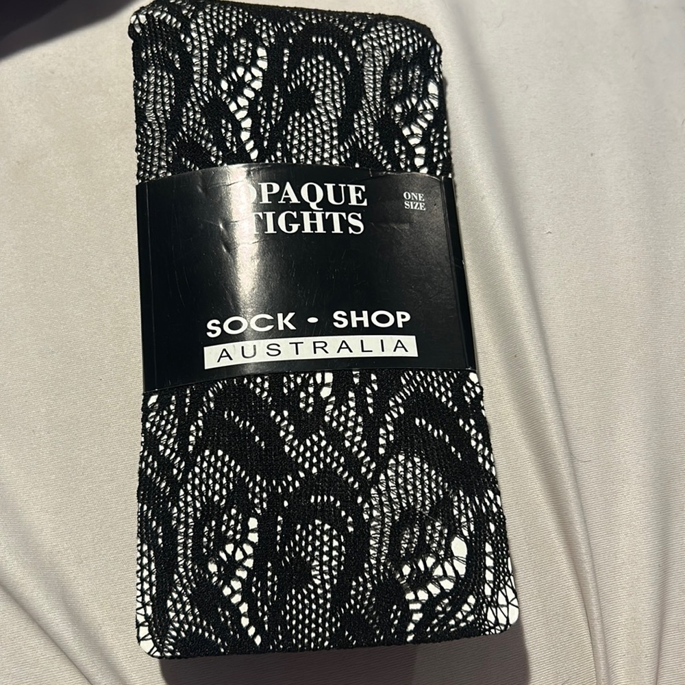 Sock shop Australia lace opaque tight OS